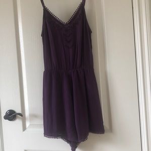 Purple lush XS romper worn once.